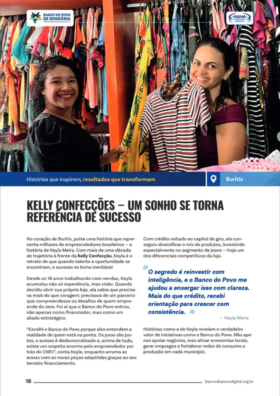 Página 18: Kelly Confecções, Buritis